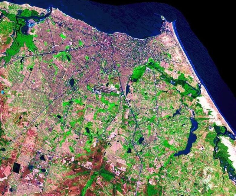 fortaleza imagem fundida landsat 7