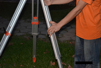 jeito certo de segurar o tripé