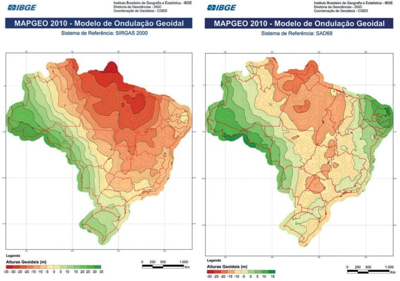 o que é um modelo de ondulação geoidal