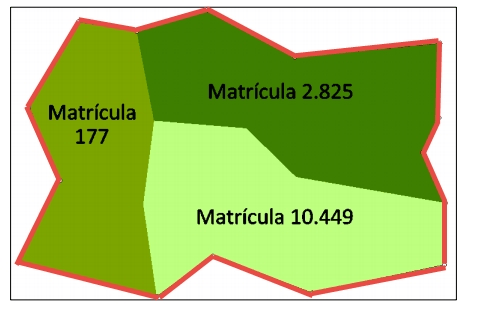 remembramento de área georreferenciada - ´reas a serem remembradas