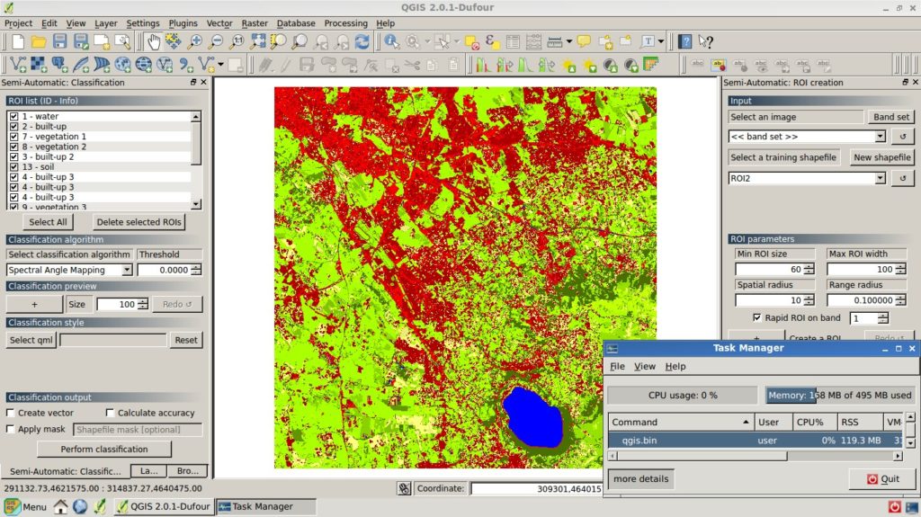 classificação de imagens qgis