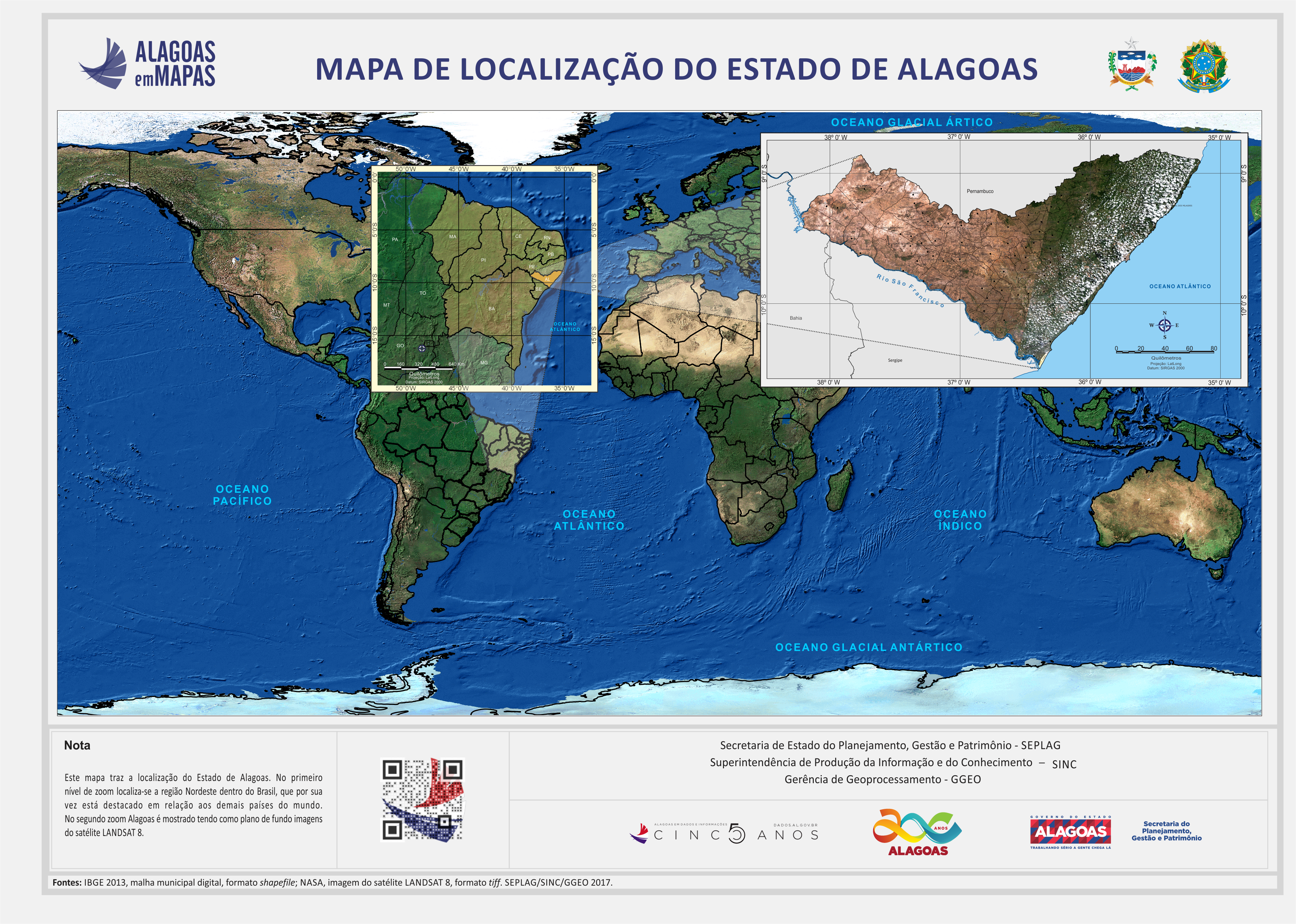 Mapa MICHELIN Alagoas - mapa Alagoas - ViaMichelin