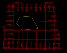 Plano de triangulação topográfica em AutoCAD, CAD (842.66 KB)