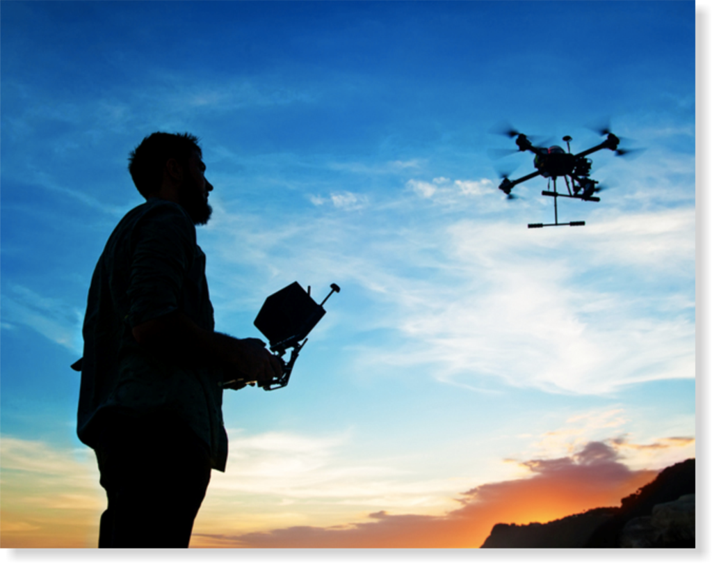 drone para mapeamento com capacidade de realizar voos automáticos via GPS