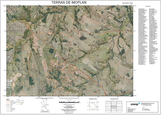 mapeamento topográfico - exemplos de mapas técnicos