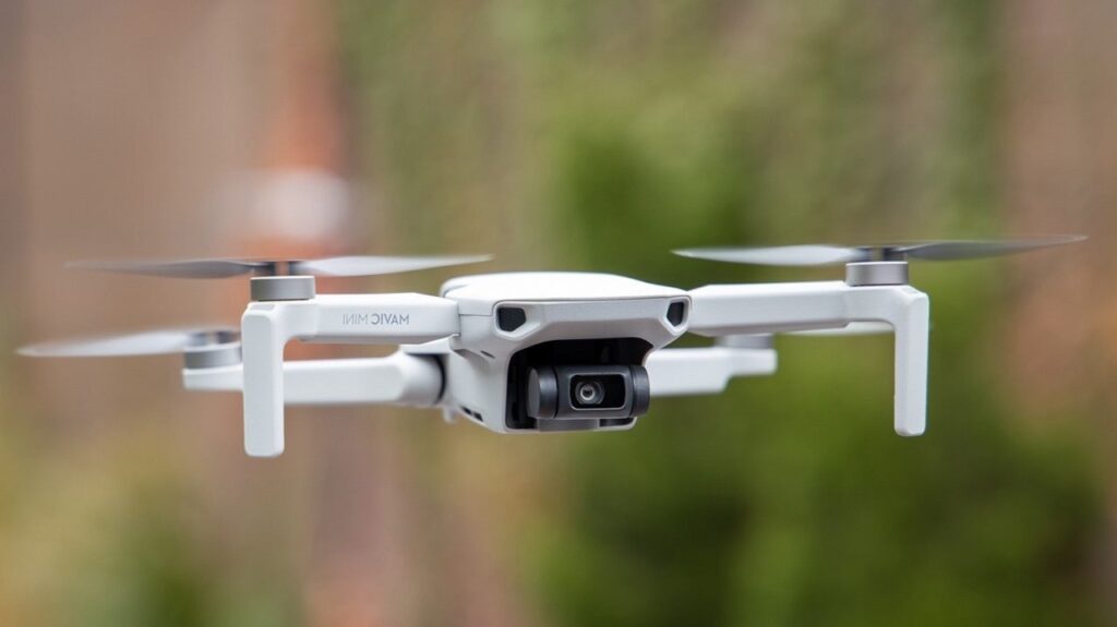 configuração do drone para o voo de mapeamento