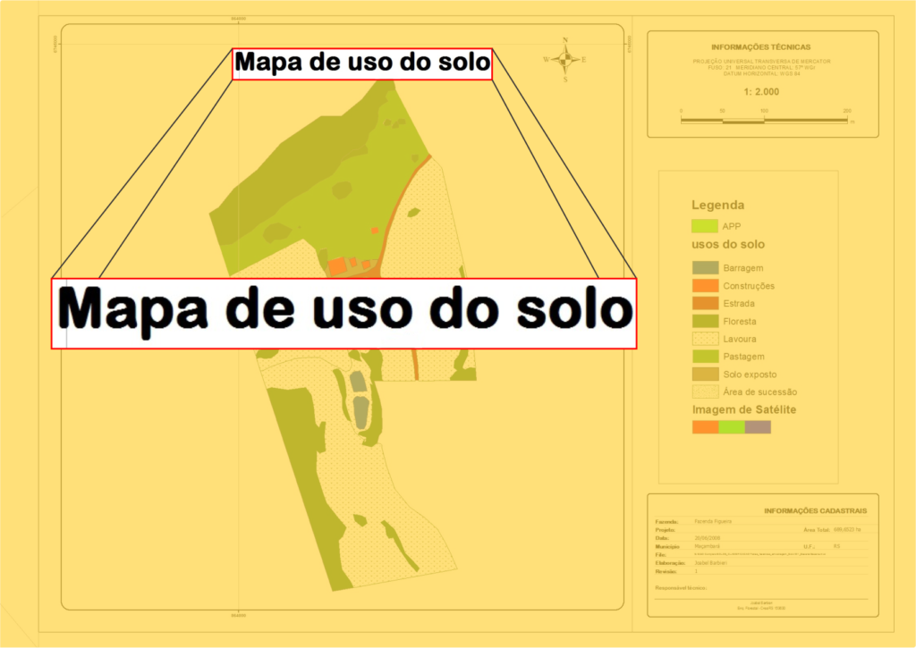 Elementos de design de exemplo para fazer seus próprios mapas de