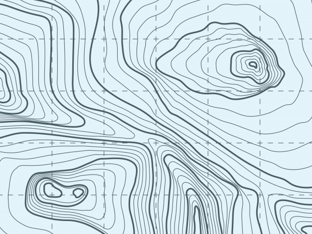 representação topográfica através de curvas de nível