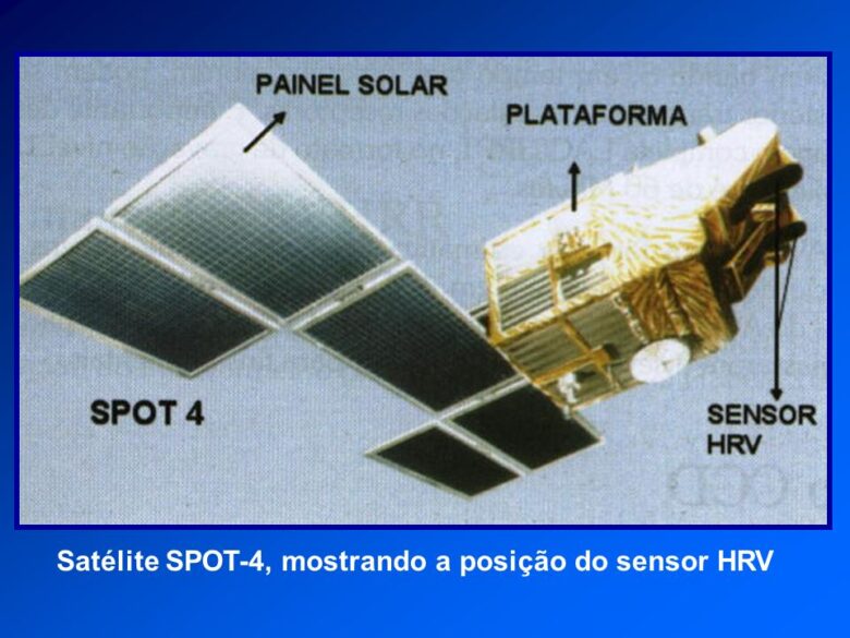 satélite spot 4 com sensores