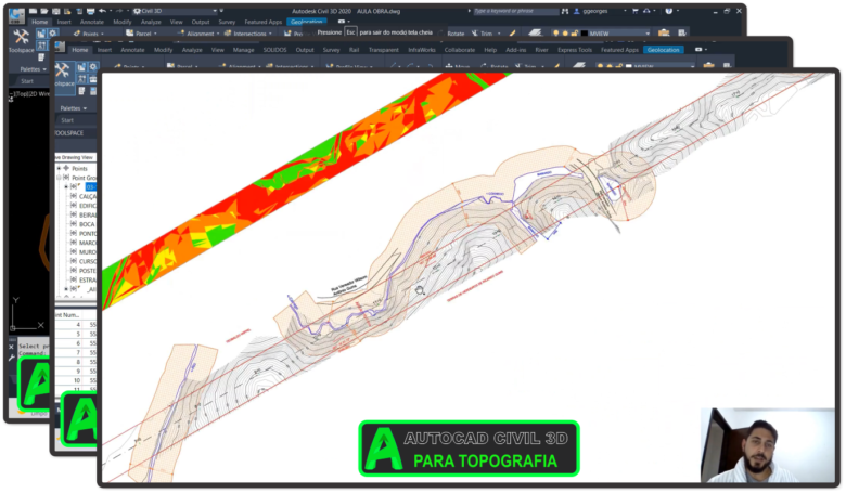 Curso Civil 3D Topografia - conteúdo do curso