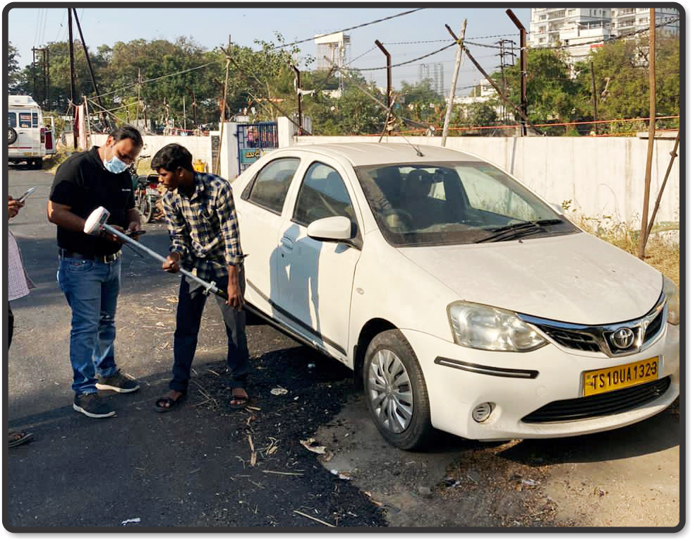 rtk topografia - coleta de dados com o receptor comnav t30