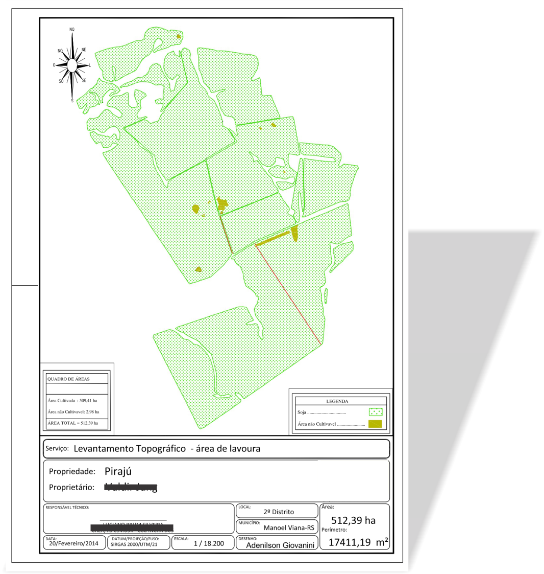 mapa de lavouras