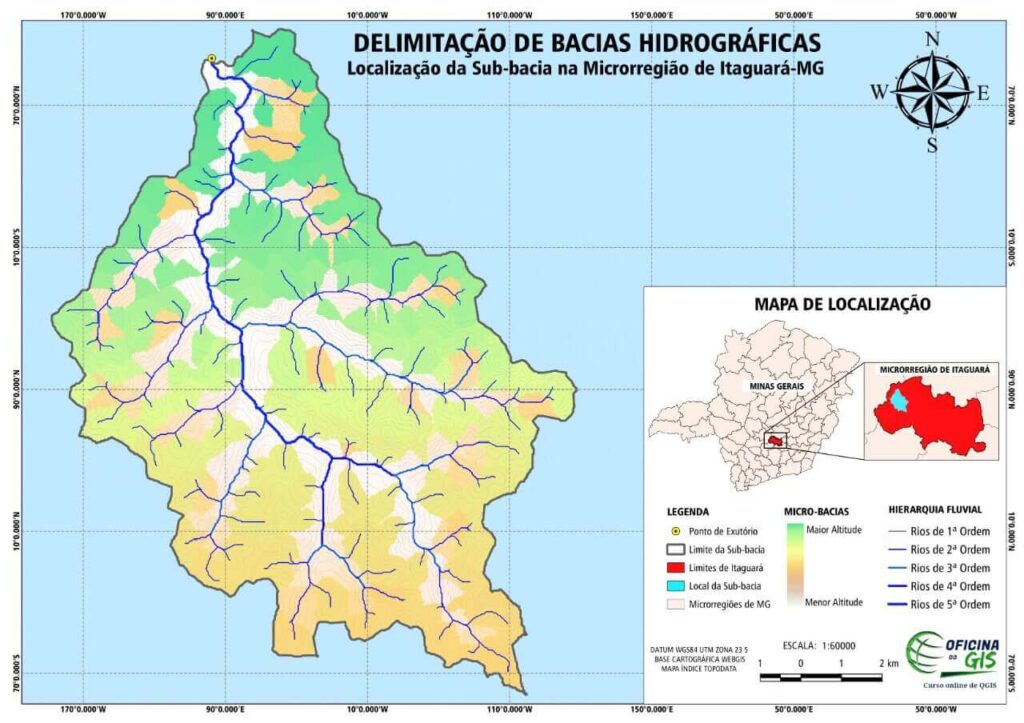Curso QGIS - Módulo 10 - delimitação de bacias hidrográficas