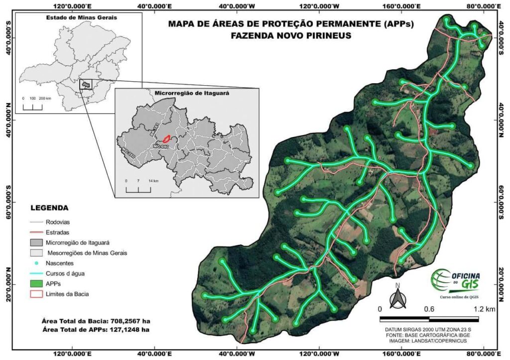 Curso QGIS - Módulo 6: criando um mapa de proteção de área permanente