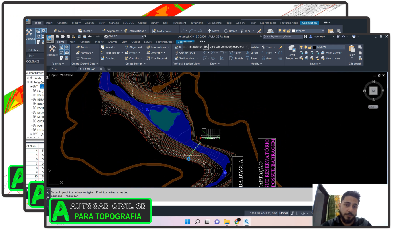 Curso de civil 3D para topografia