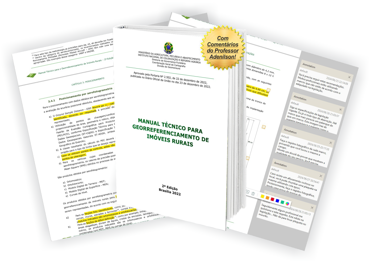 Bônus 3 - manual tecnico para georrefeenciamento comentado